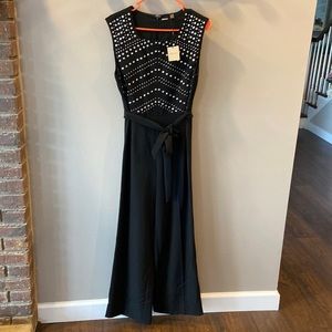 Tahari- one pc- black dressy (onesie)sleeveless-size 12